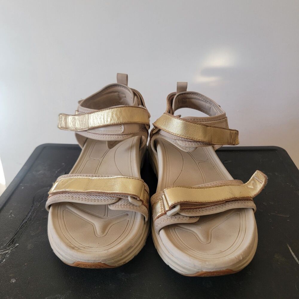 Vionic Women's Walk Max Wanderer Sandal Gold Metallic Wmns Sz 10 Comfort